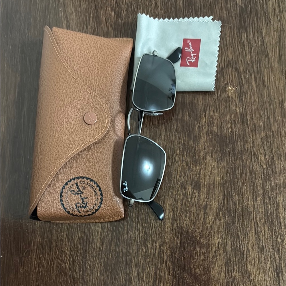 Ray-Ban Black and Silver Sunglasses